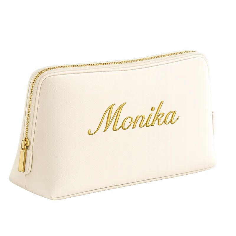 Boutique Accessory Case with zip closure and Saffiano fine grain finish